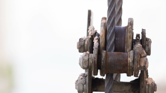 Old Mechanism with Steel Cables