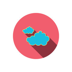 Cloudy icon. Overcast weather sign.