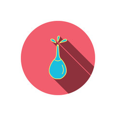 Medical clyster icon. Enema sign.