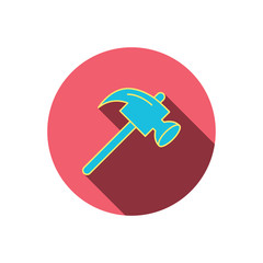 Hammer icon. Repair or fix sign.