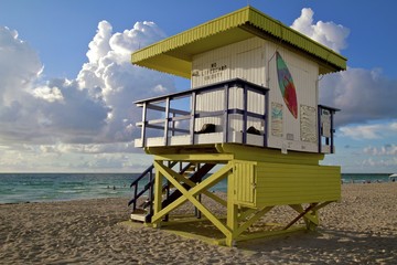 Art Deco Life guard post, south beach