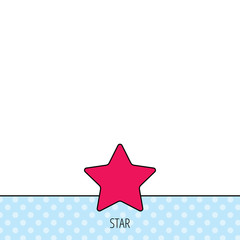 Star icon. Web favorite sign.