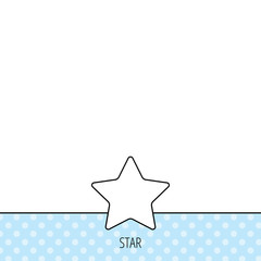 Star icon. Web favorite sign.