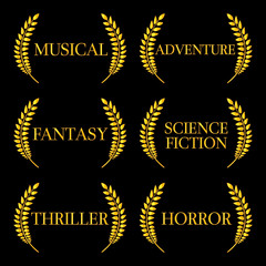 Naklejka premium Film Genres 6