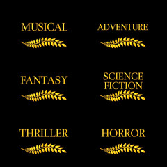 Naklejka premium Film Genres 8