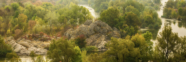 Rural autumn panorama