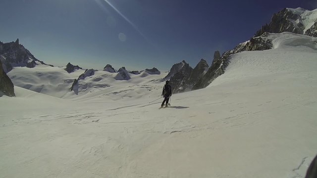 Skiing in Chamonix