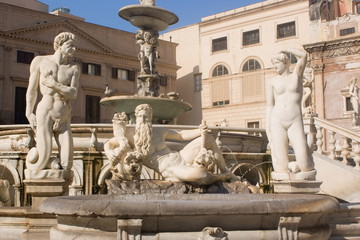 Obraz premium Pretoria Fountain, Palermo
