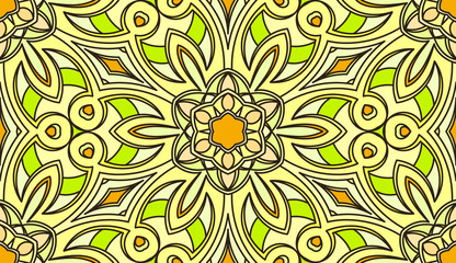 Seamless abstract tribal pattern. Hand drawn ethnic texture, vec