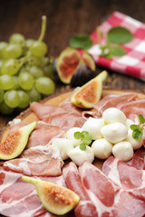 prosciutto mozzarella and fig