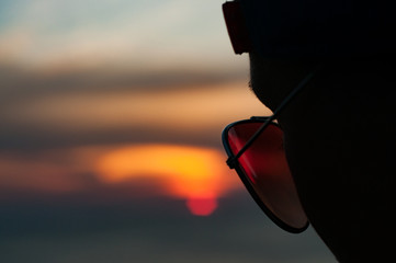 Sunset through sunglasses