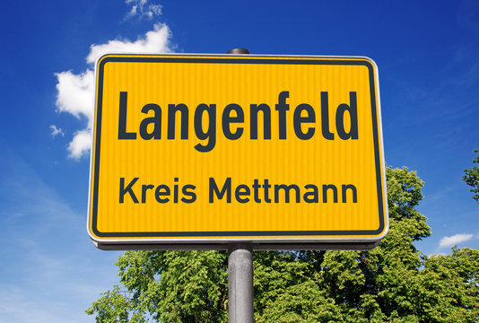 Ortsschild Langenfeld
Kreis Mettmann