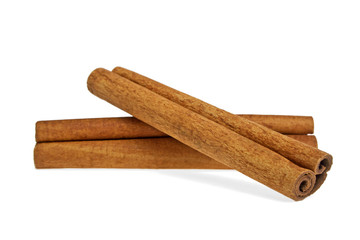 Cinnamon isolated on white background