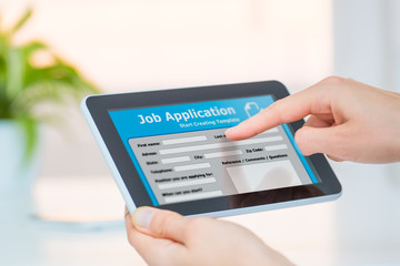 Online job searching.