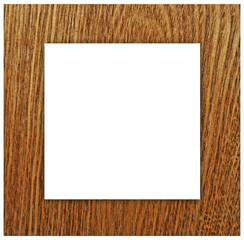 Wooden photo frame as the background