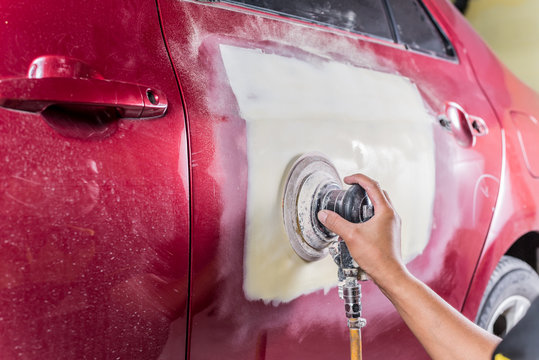 Car paint repair series : Sanding putty