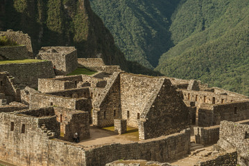 Fototapeta na wymiar The Mystical Realm in the clouds of Machu Picchu