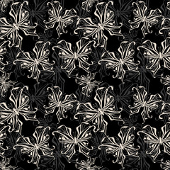 Fototapeta premium Beautiful seamless background of butterflies