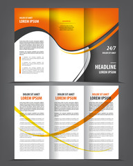 Magazine, flyer, brochure and cover layout design print template, vector booklet Illustration