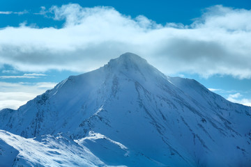 Silvretta Alps winter view (Austria).