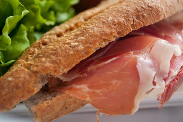 sandwich with ham bocadillo