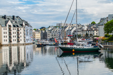 Fototapeta na wymiar Norwegian Seaport 