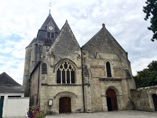 Fototapeta na wymiar Azay le Rideau, la Chiesa - Loira, Francia