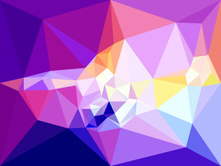 Vector low poly background. Abstract diamond background in