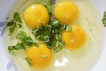 raw eggs