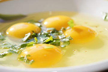raw eggs