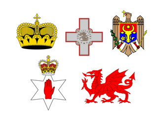 Coats of Arms of European Flags 3