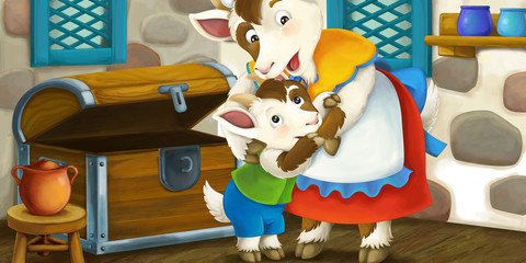 Cartoon fairy tale scene - illustration © agaes8080