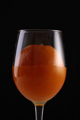 Orange juice in glass