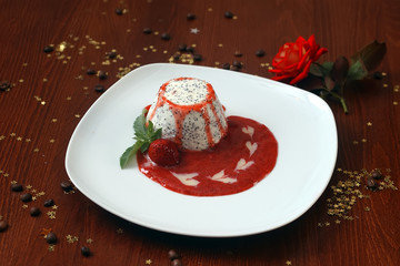 Dragonfruit with jam