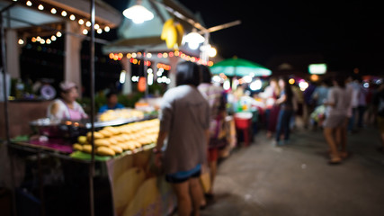 bokeh from night market