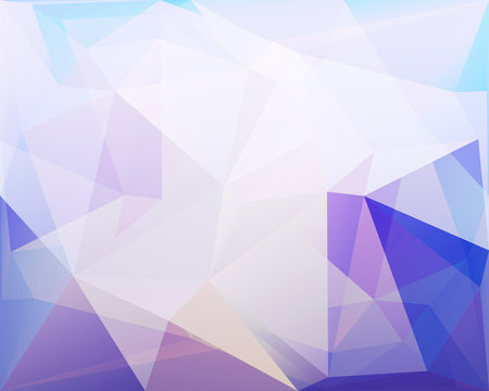 Polygonal triangle vector background, blue, rose and turquoise c