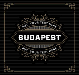 Vintage logo template, Hotel, Restaurant, Business or Boutique I