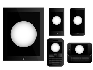 Mobile Devices with Ping Pong Ball Black
