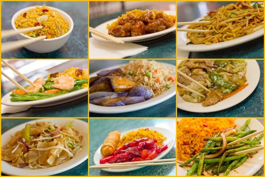 Chinese Food Collage