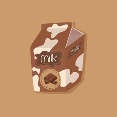 Spotted Chocolate Milk Carton