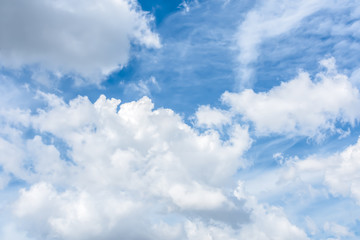 Sky blue white background