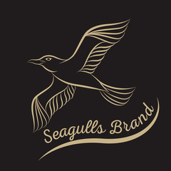 seagulls logo vector