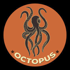 octopus logo vector