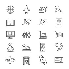 Airport Icons Line