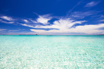 沖縄のビーチ・水納島