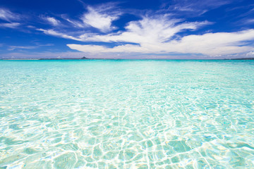 沖縄のビーチ・水納島