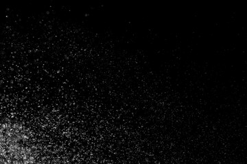 Obraz premium Drops of water on a black background. Texture.