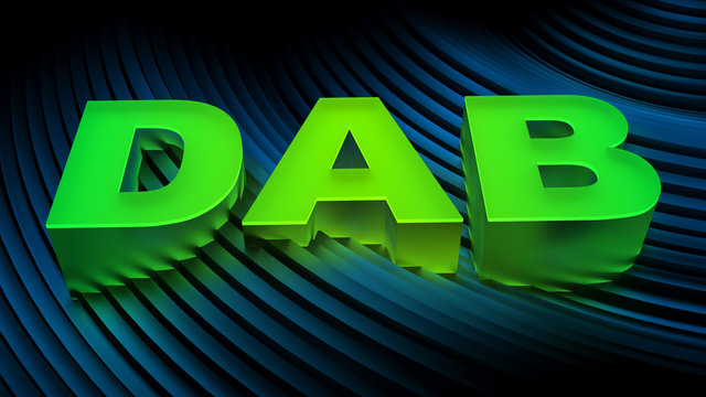 DAB (Digital Audio Broadcasting) radio waves