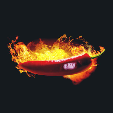 Red hot chili pepper. Spicy food backgrounds