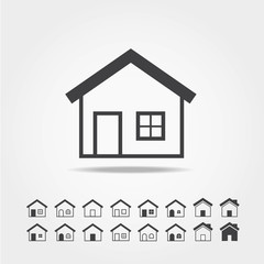 house icon set
